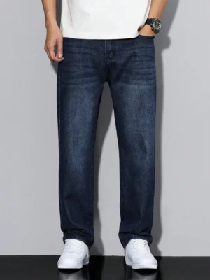 Raw Indigo Straight Fit Jeans