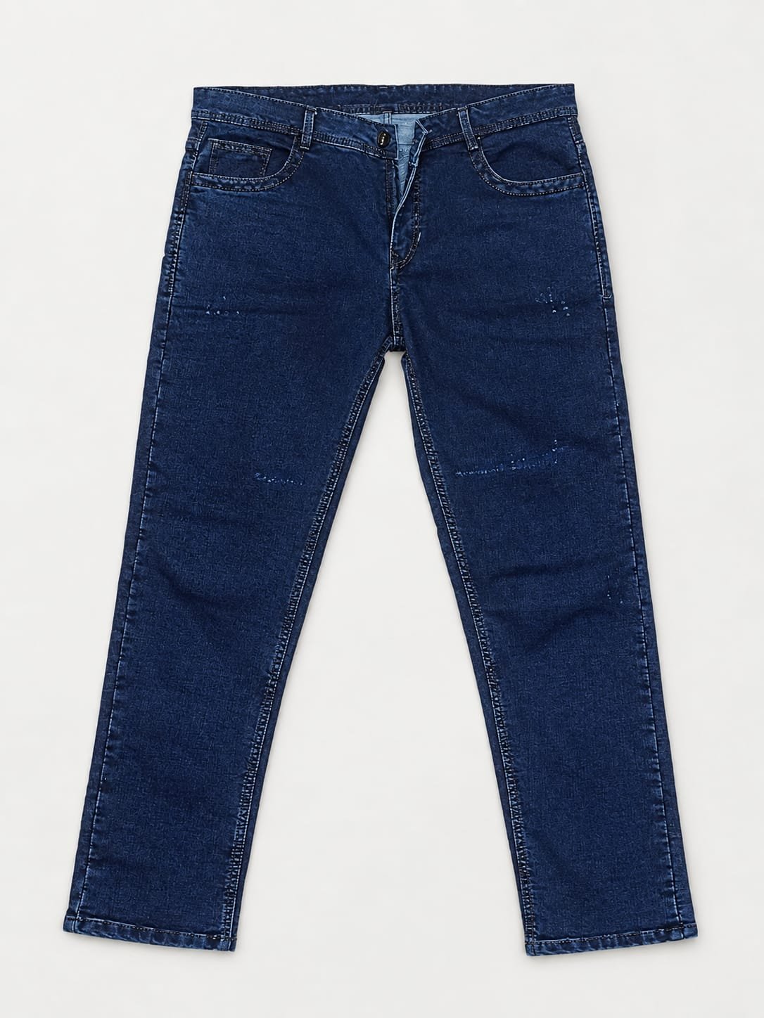 Dark Navy Straight Fit Jeans - Image 3