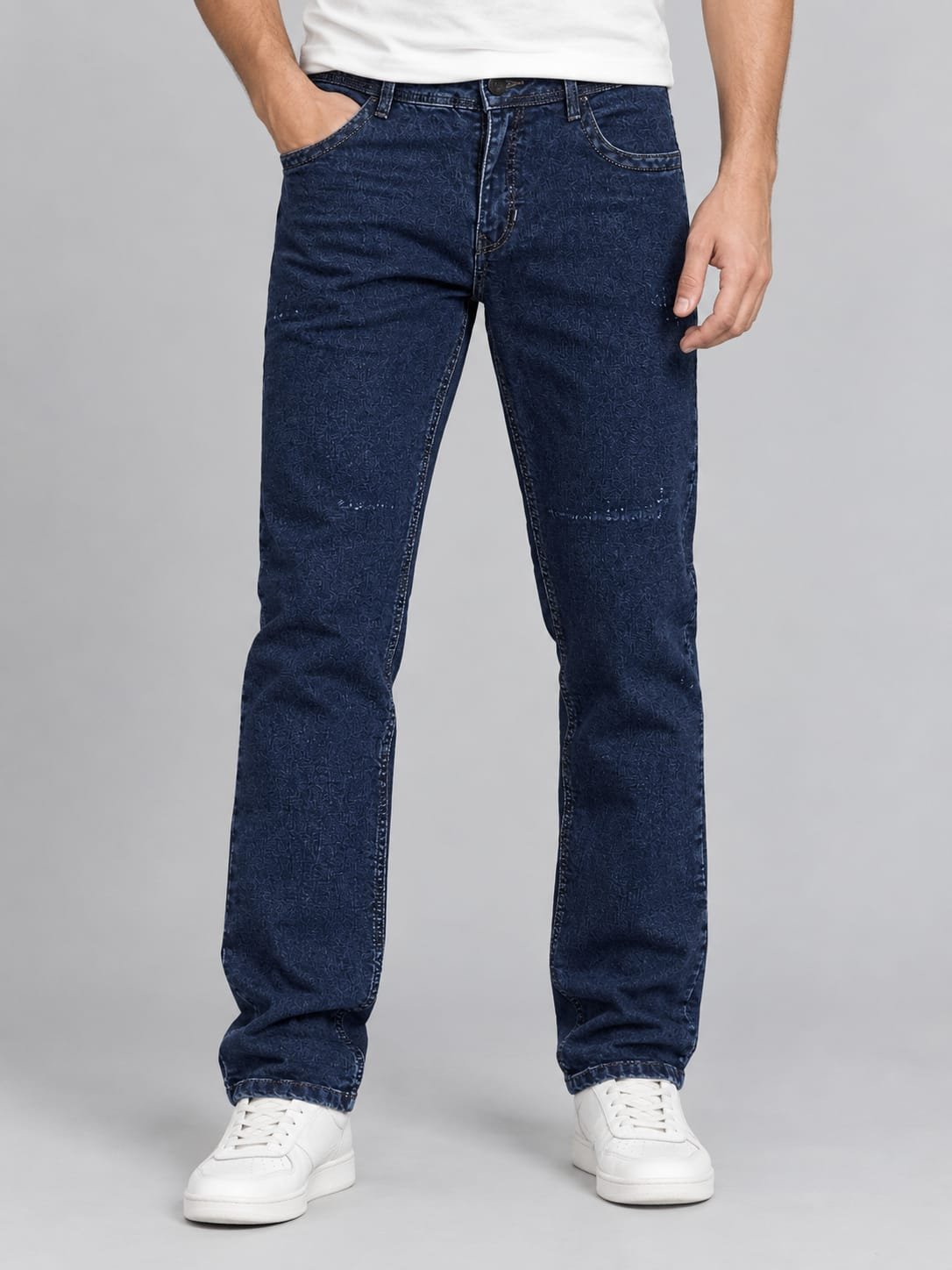 Dark Navy Straight Fit Jeans