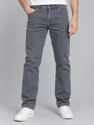 Slate Grey Straight Fit Jeans