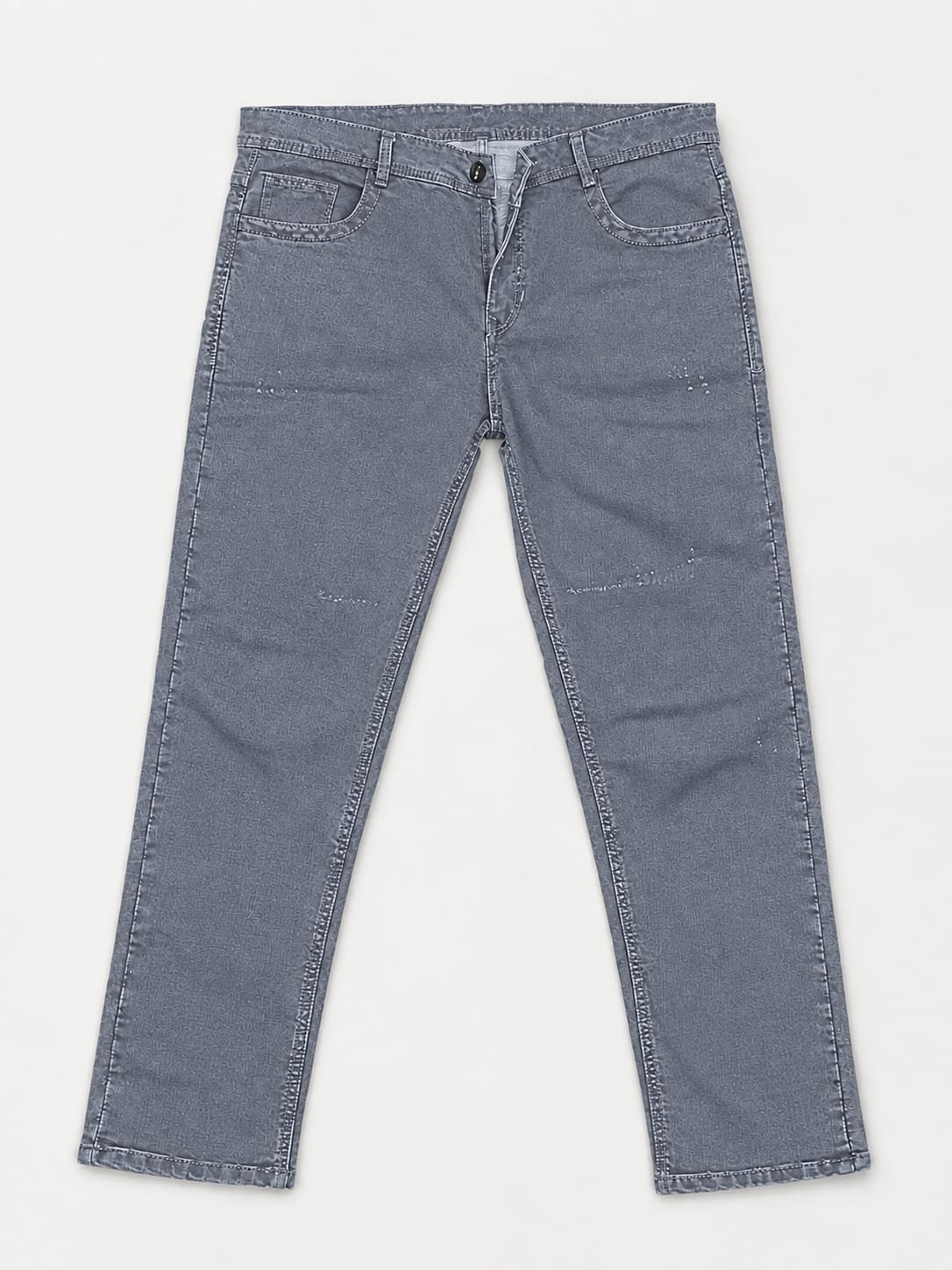 Slate Grey Straight Fit Jeans - Image 3