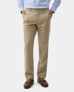 Khaki Solid Trouser