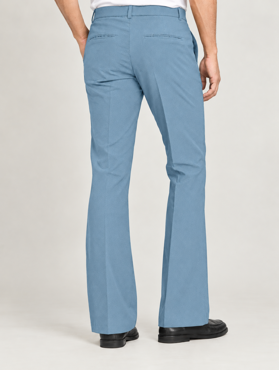 Steel Blue Bootcut Trouser - Image 2