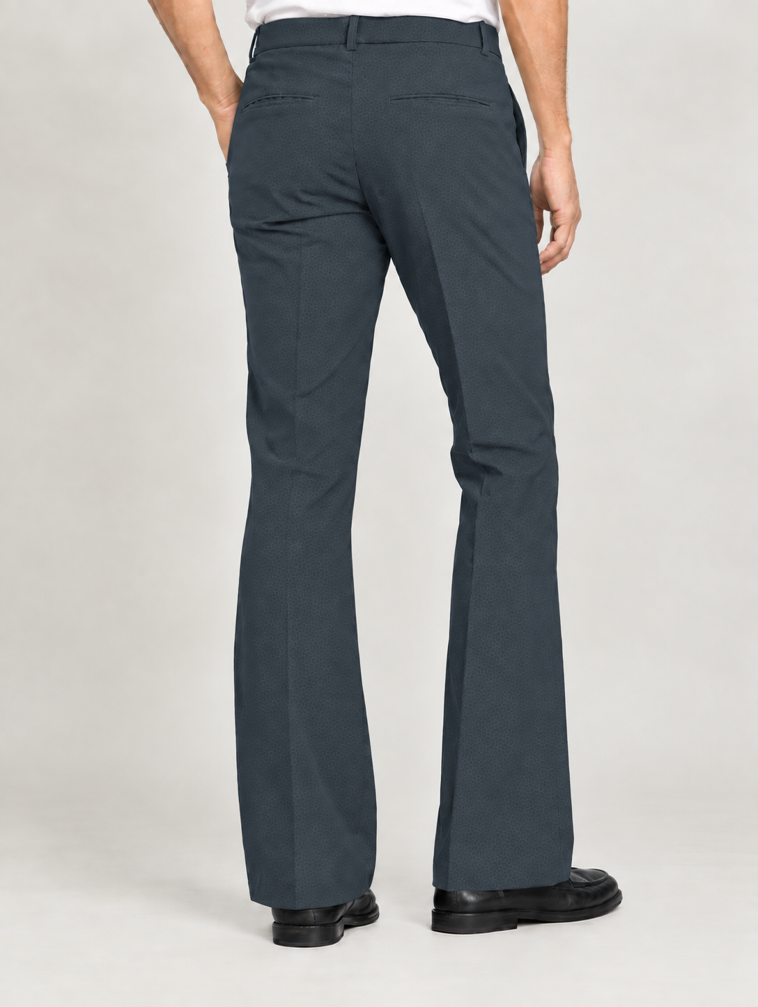 Slate Blue Bootcut Trouser - Image 2