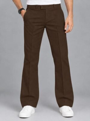 Brown Bootcut Trouser